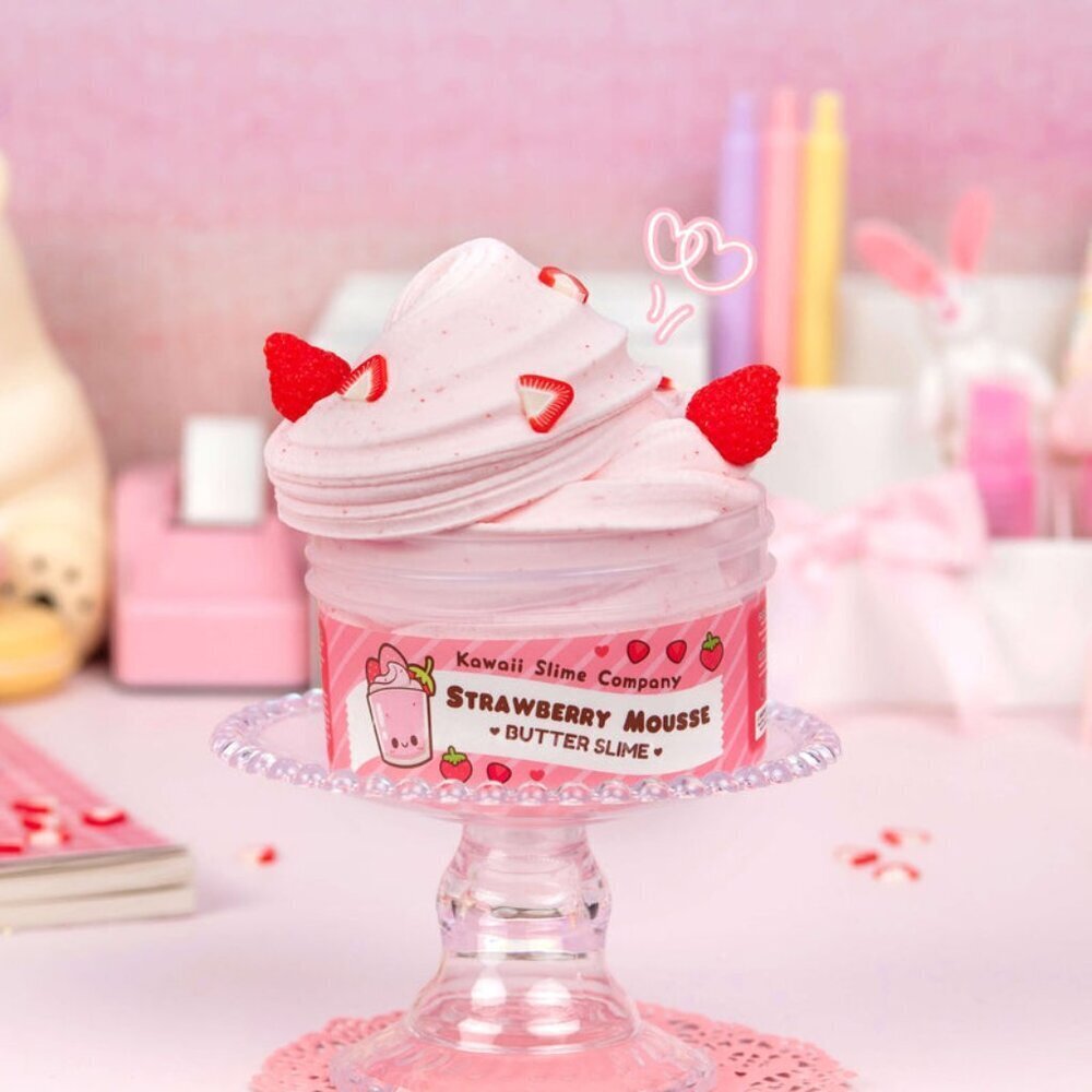 Strawberry Mousse Fluffy Butter Slime - Picture 4 of 7